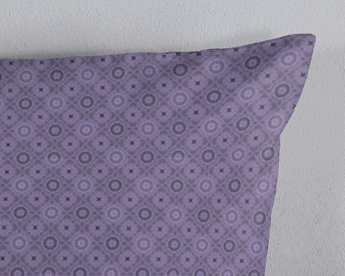 WENDEBETTWÄSCHE 2-teilig HIP Satin 140/200 cm  - Türkis/Lila, Basics, Textil (140/200cm)