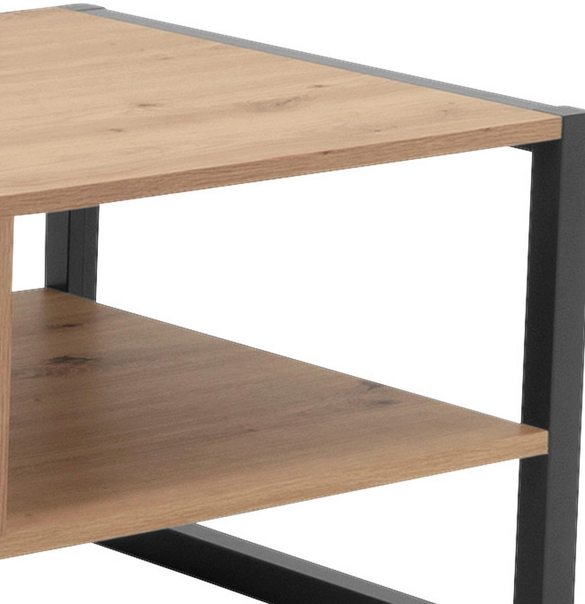 COUCHTISCH in Holzwerkstoff 100/55/40 cm  - Eichefarben/Anthrazit, Konventionell, Holzwerkstoff (100/55/40cm) - MID.YOU