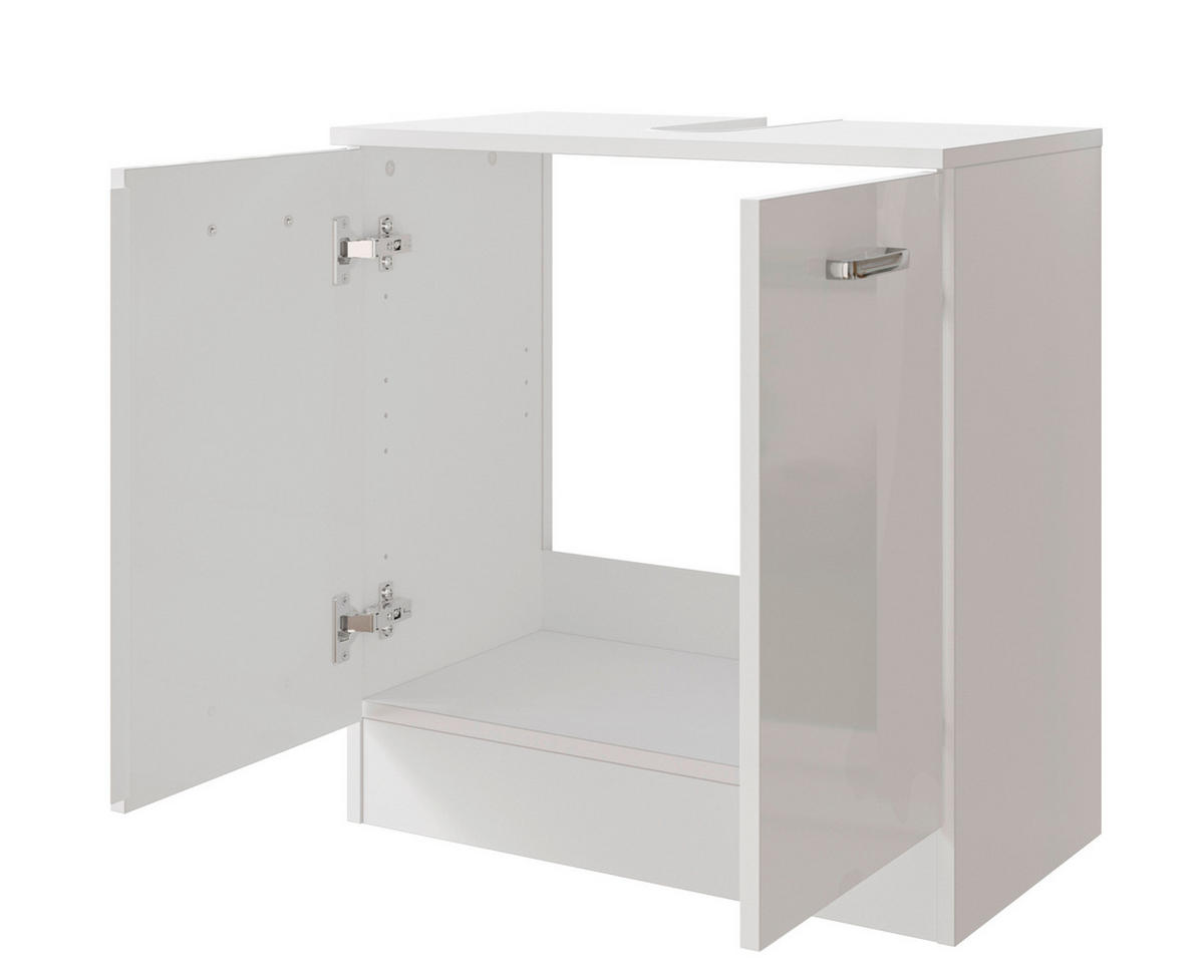 WASCHBECKENUNTERSCHRANK 60,2/62,4/33 cm  - Chromfarben/Weiß, Basics, Holzwerkstoff/Metall (60,2/62,4/33cm) - Pelipal