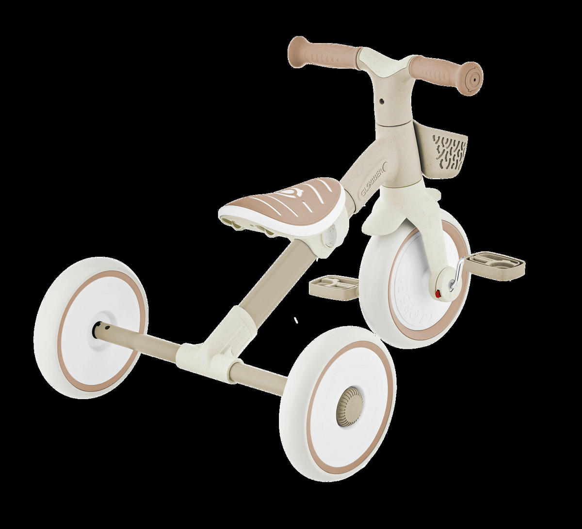 DREIRAD LEARNING TRIKE 2in1 PLUS ECO  - Taupe, Basics, Kunststoff (58,9/41,0/42,7cm) - GLOBBER