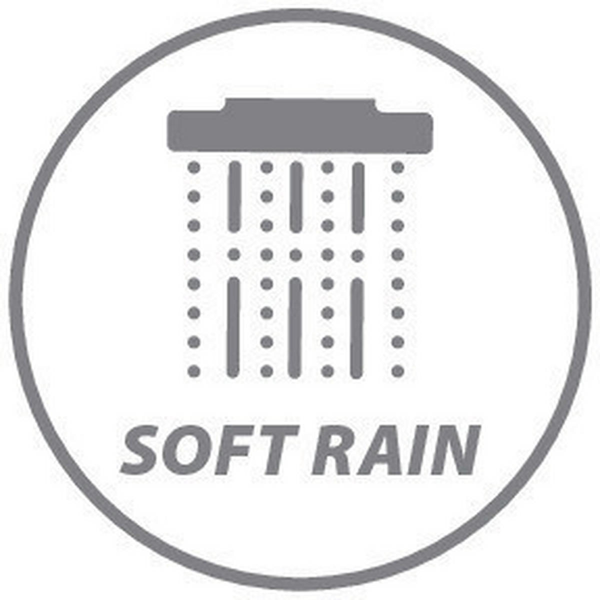 DUSCHKOPF   - Silberfarben/Weiß, Basics, Kunststoff (13cm) - Wenko