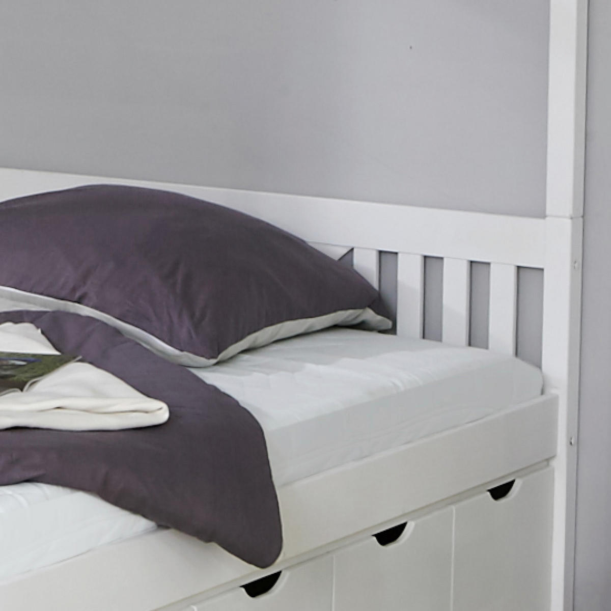 HIMMELBETT 140/200 cm  in Weiß  - Weiß, MODERN, Holz (140/200cm) - MID.YOU