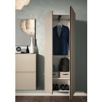 GARDEROBENSCHRANK Gardasee  in 60/179/33 cm  - Taupe/Anthrazit, Design, Holzwerkstoff (60/179/33cm) - Moderano