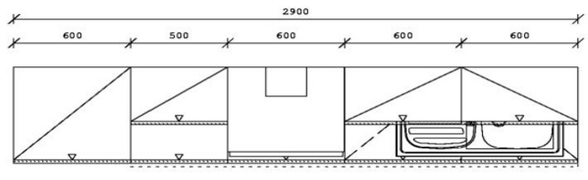 KÜCHENBLOCK 290 cm   in Graphitfarben, Grau  - Edelstahlfarben/Graphitfarben, KONVENTIONELL, Holzwerkstoff/Metall (290cm) - Xora