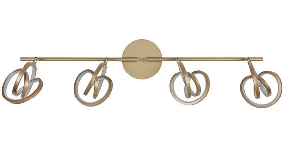 DECKENLEUCHTE 83/14/21,3 cm  - Weiß/Cappuccino, Trend, Kunststoff/Metall (83/14/21,3cm) - Novel