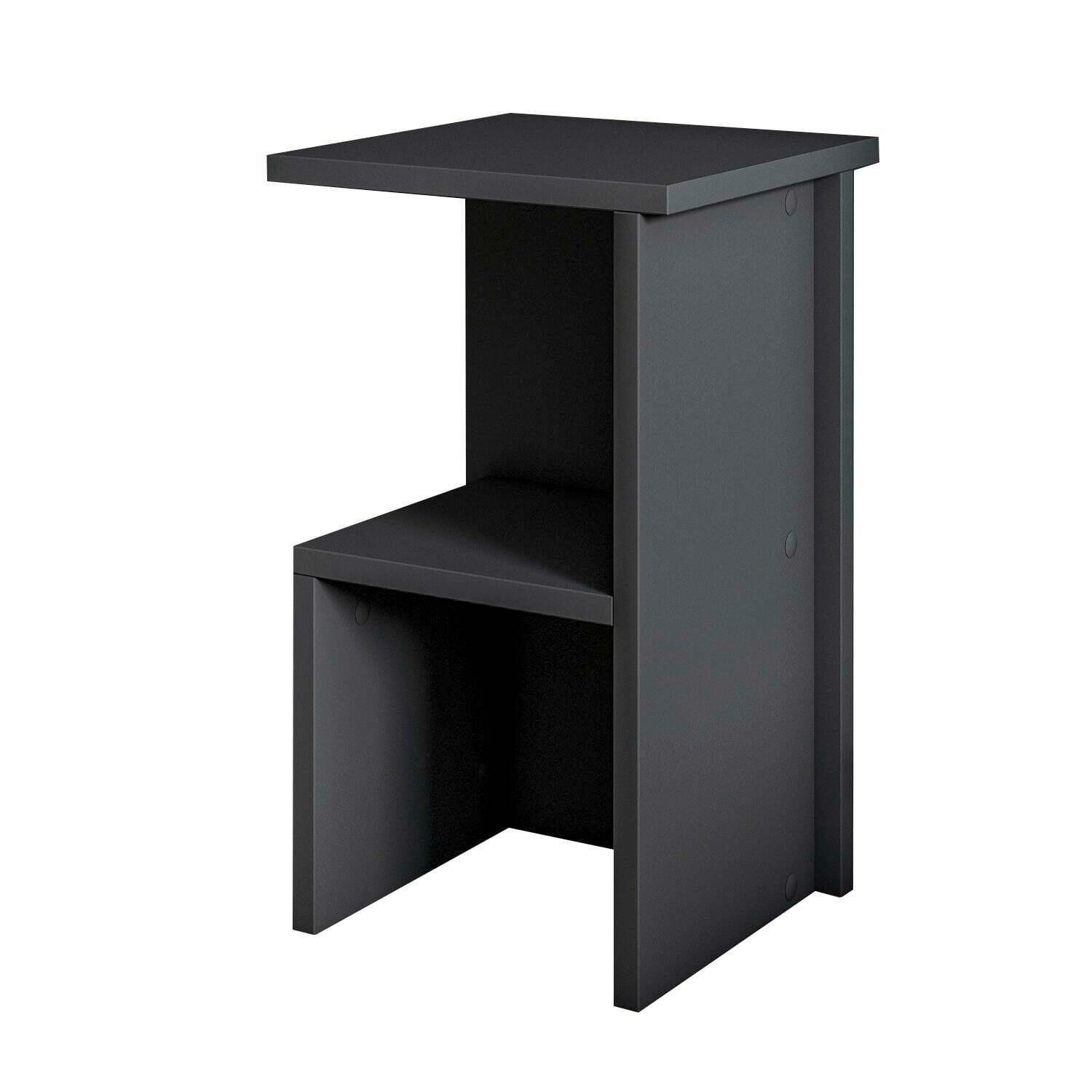 NATTDUKSBORD i antracit  - antracit, Design, trämaterial (29,6/50/29,6cm) - Livetastic