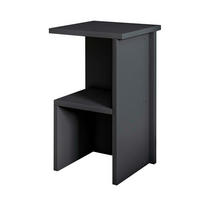 NATTDUKSBORD i antracit  - antracit, Design, trämaterial (29,6/50/29,6cm) - Livetastic