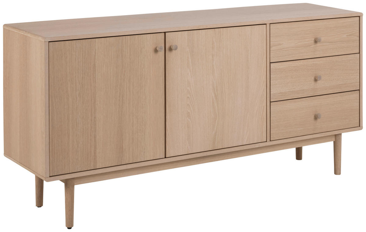KOMODA, barve hrasta  - barve hrasta, Moderno, les (160/75/40cm) - MID.YOU