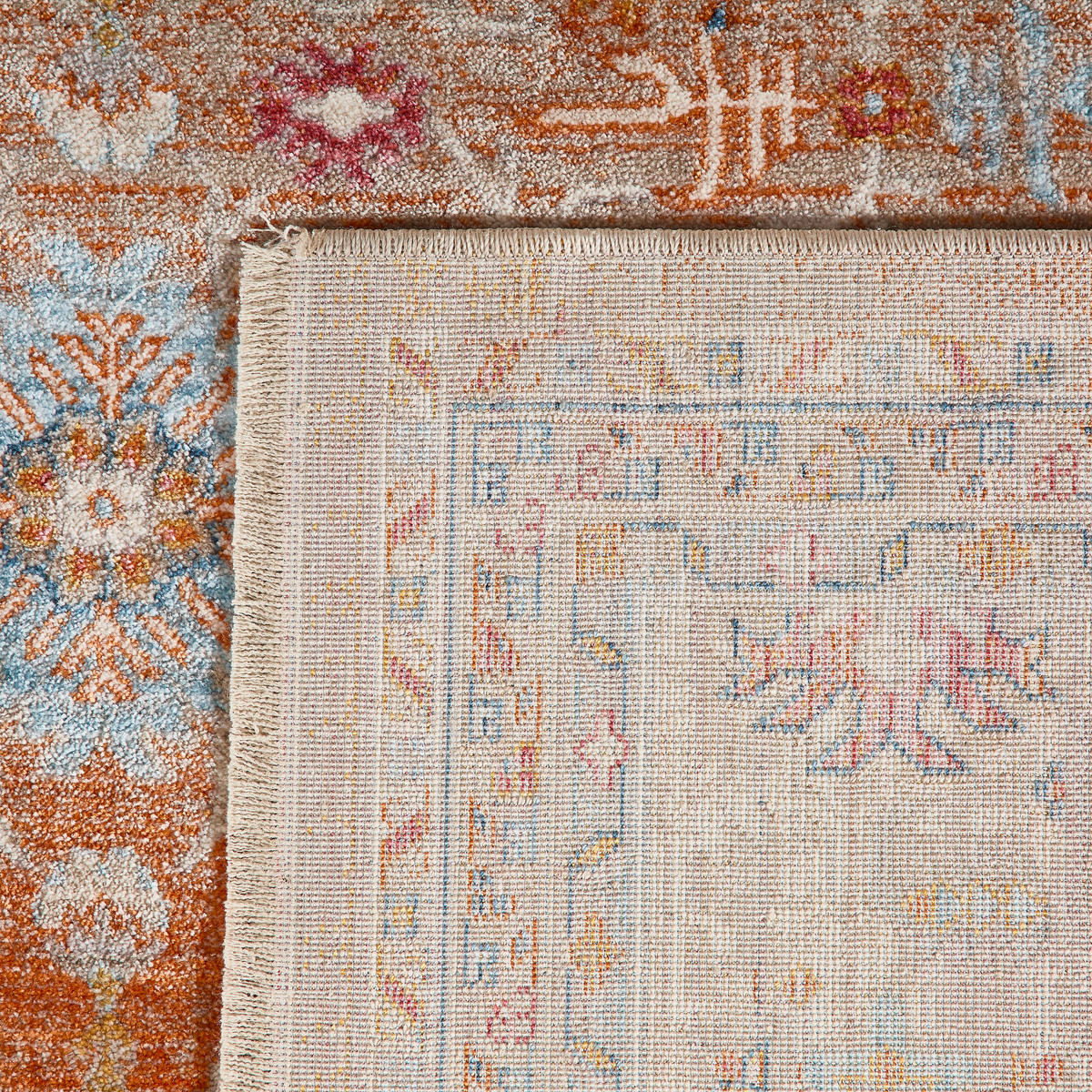 VINTAGE-TEPPICH 200/285 cm Multicolor, Orange  - Multicolor/Orange, LIFESTYLE, Textil (200/285cm) - Novel