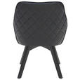 ARMLEHNSTUHL   Lederlook  - Schwarz, KONVENTIONELL, Holz/Textil (60/92/65cm) - Xora