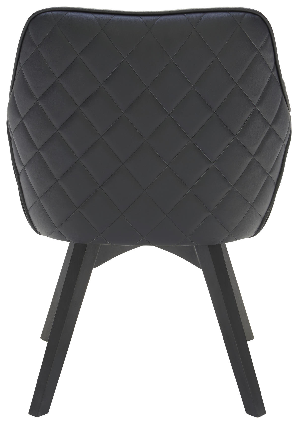 ARMLEHNSTUHL  in Eisen Lederlook  - Schwarz, KONVENTIONELL, Holz/Textil (60/92/65cm) - Xora