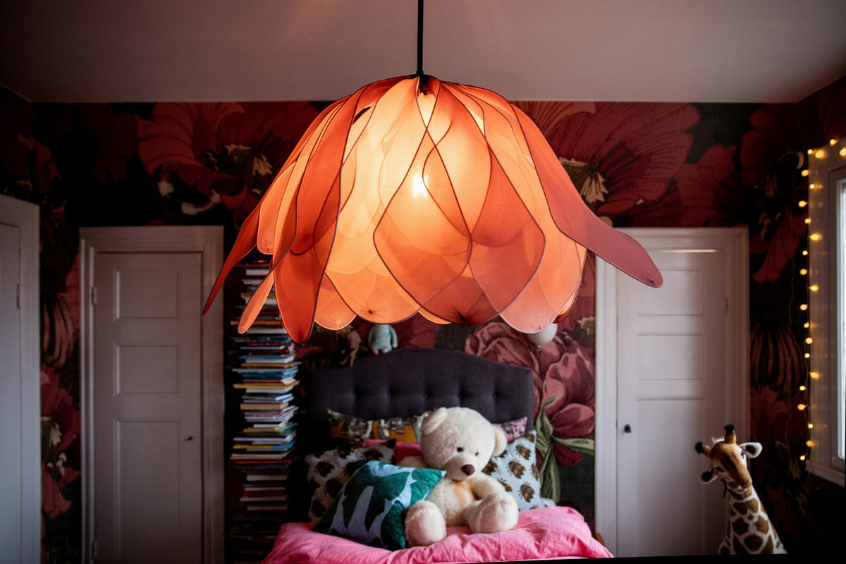 HÄNGELEUCHTE 80/59 cm  - Rosa, Design, Textil (80/59cm) - By Rydéns