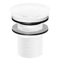 ABLAUFVENTIL 100 1693 W  - Weiß, MODERN, Metall (6,6/8,3cm)