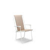 KLAPPSTUHL in Metall, Textil Weiß, Beige  - Beige/Weiß, Basics, Textil/Metall (56/93/53cm)