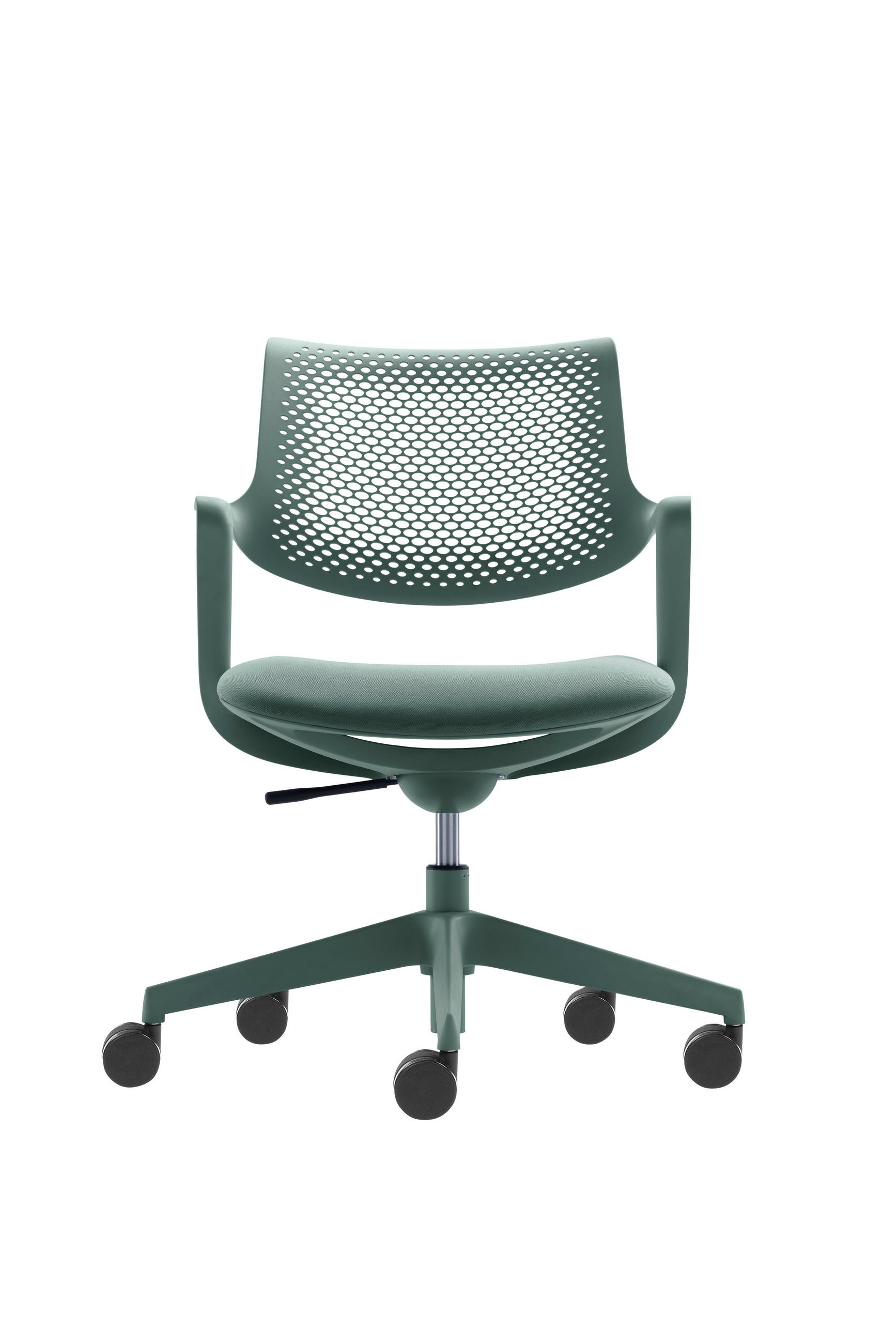 SNURRSTOL  i grön  - grön, Design, textil/plast (59/85-95/49cm) - Voleo