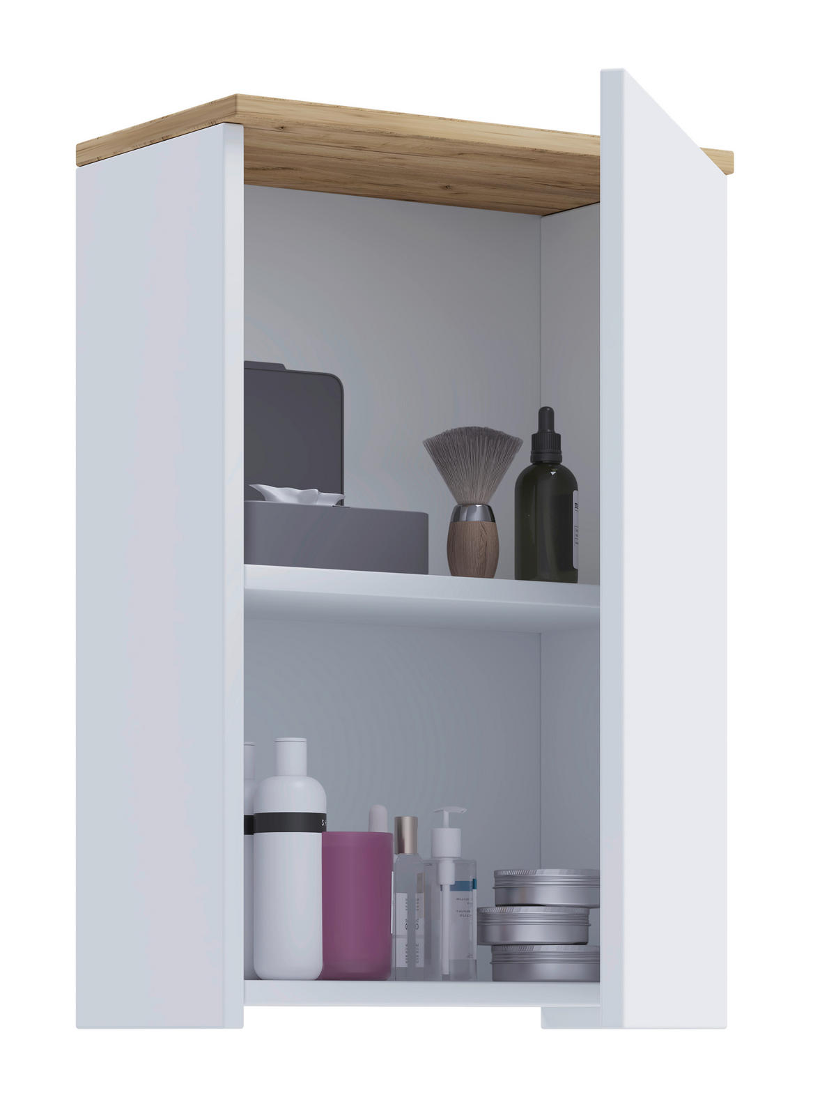 HÄNGESCHRANK 40/59/22 cm  - Honigeiche/Weiß, Trend, Holzwerkstoff (40/59/22cm) - MID.YOU