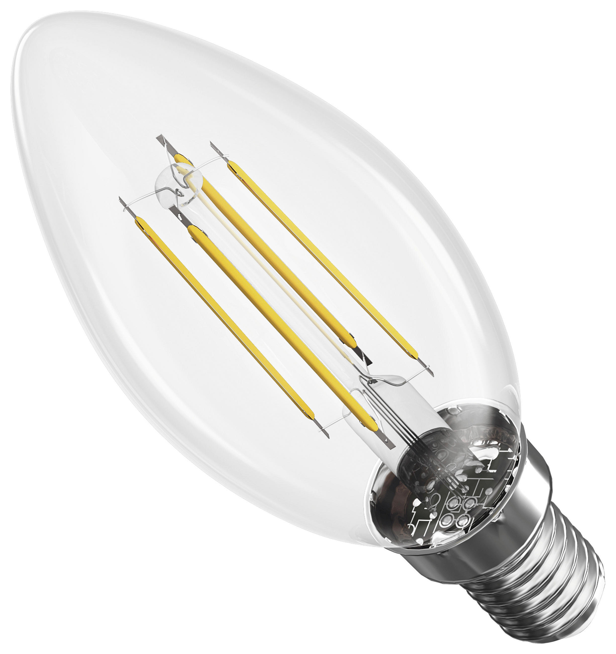 FILAMENTOVÁ LED ŽÁROVKA E14 - Basics, plast (3.5/3.5/9.7cm)