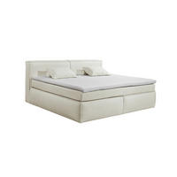 FAMILIENBOXSPRINGBETT - Creme/Schwarz, LIFESTYLE, Kunststoff/Textil (240/200cm) - Esposa
