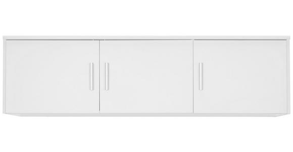 AUFSATZSCHRANK 157/43/54 cm   - Silberfarben/Weiß, KONVENTIONELL, Holzwerkstoff/Kunststoff (157/43/54cm) - Xora