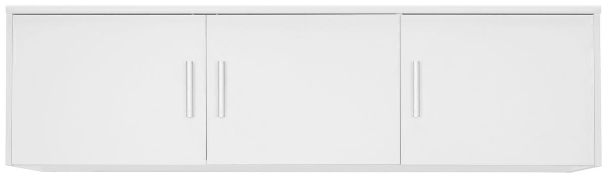 SZEKRÉNYRÁTÉT  - ezüst/fehér, Konventionell, műanyag/faalapú anyag (157/43/54cm) - Xora