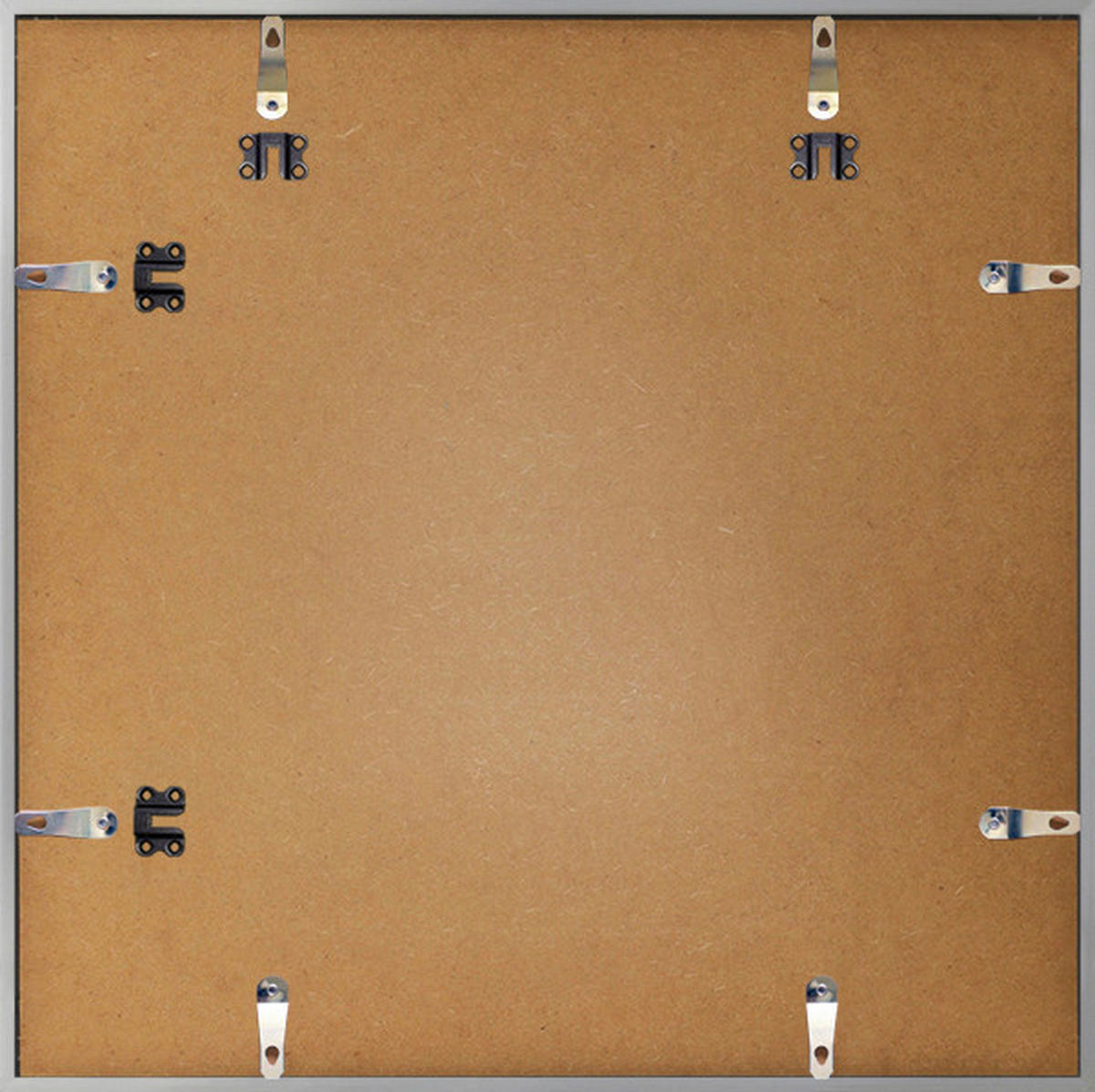 BILDERRAHMEN - Silberfarben, Basics, Papier/Holzwerkstoff (50/50/1,8cm)