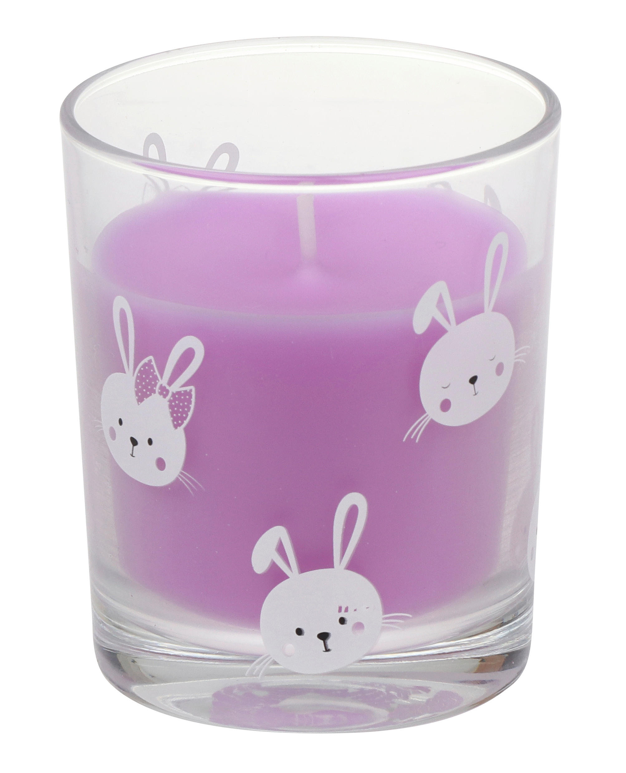 KERZE - Lila, Basics, Naturmaterialien (6,5/7,9cm)