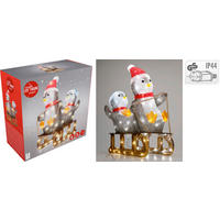 KARÁCSONYI FIGURA - piros, Basics, műanyag (46cm)