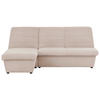 ECKSOFA Looks VIII Ecru Webstoff  - Ecru/Schwarz, Design, Kunststoff/Textil (168/214cm) - LOOKS by W.Joop