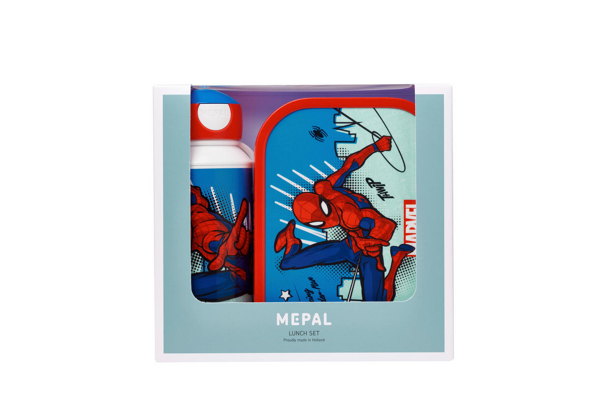 PAUSENSET CAMPUS  - Blau/Rot, KONVENTIONELL, Kunststoff (20,5/7,5/18,8cm) - Mepal