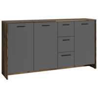 SIDEBOARD Ben  in 153/83/35 cm  - Anthrazit/Schwarz, MODERN, Holzwerkstoff/Kunststoff (153/83/35cm) - MID.YOU