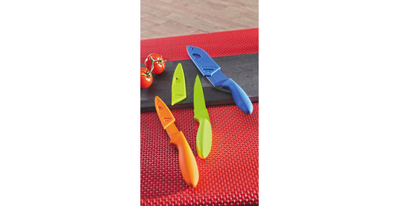 MESSERSET 3-teilig - Blau/Hellgrün, Basics, Kunststoff (28,5cm) - Boxxx