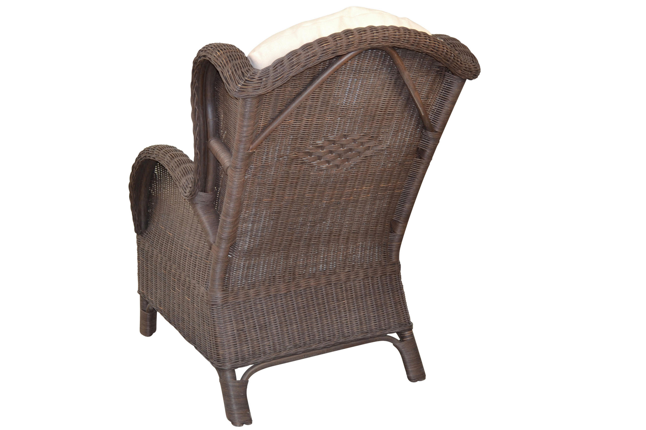 SESSEL Braun    - Creme/Braun, Natur, Holz/Textil (89/66/96cm) - MID.YOU
