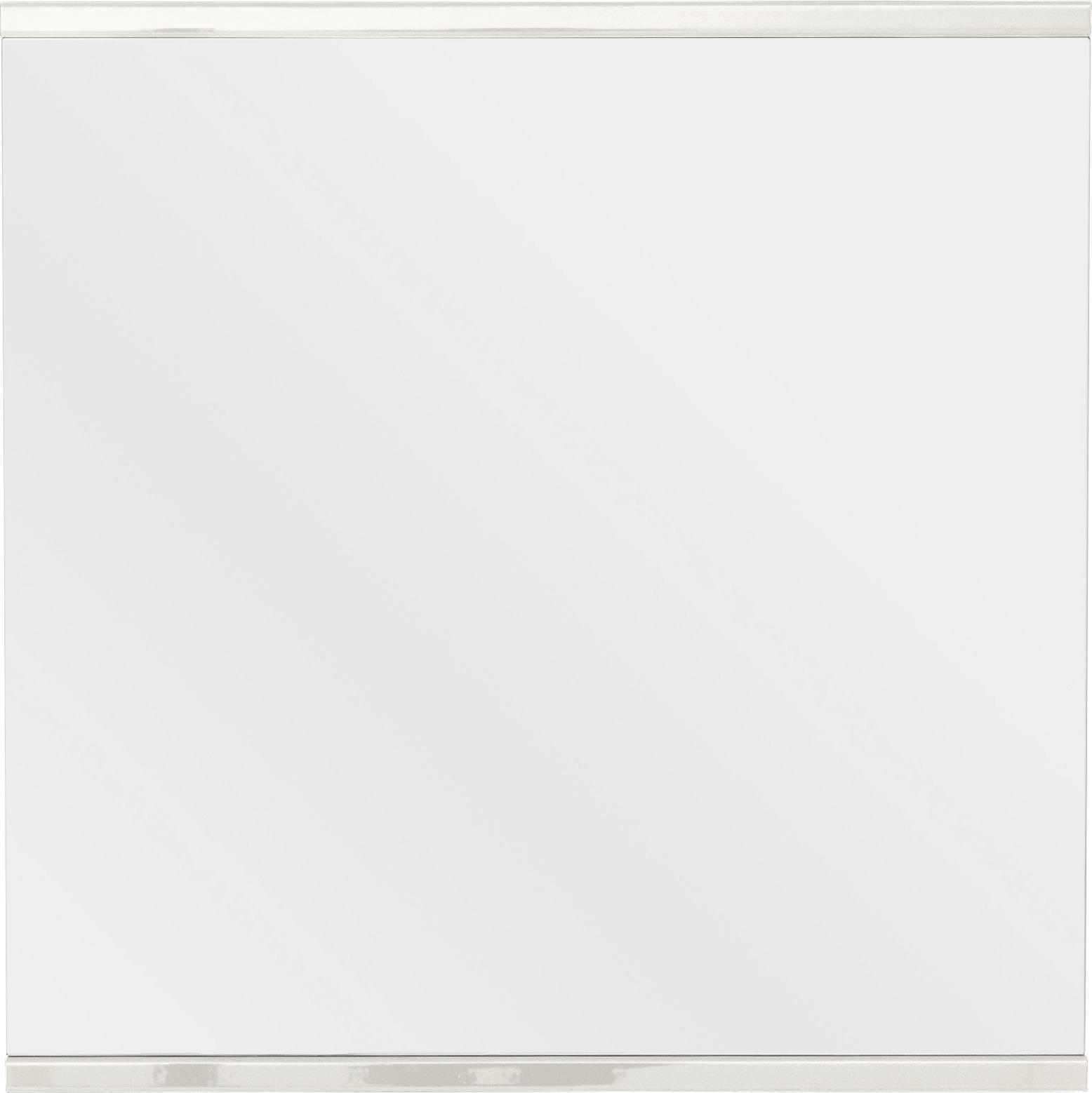 WANDSPIEGEL 75/75,6/4,6 cm  - Weiß, Design, Glas/Holzwerkstoff (75/75,6/4,6cm) - Invivus