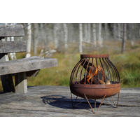 FEUERSCHALE SVENSKAV SOMMA 2540  - Rostfarben, Basics, Metall (45/45/42cm)