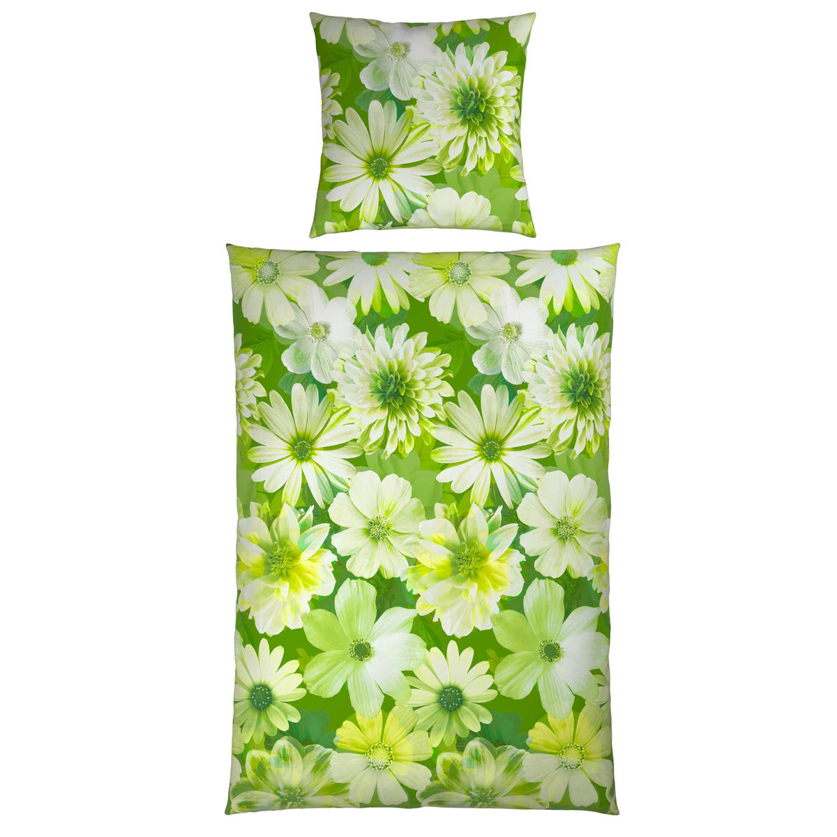 WENDEBETTWÄSCHE 135/200 cm  - Grün, Textil (135/200cm) - Bio:Vio