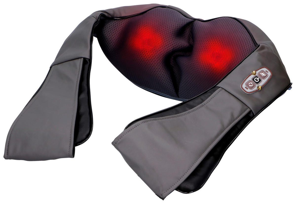 NACKENMASSAGEGERÄT - Grau, KONVENTIONELL, Kunststoff (18/17.5/14.5cm) - Grundig