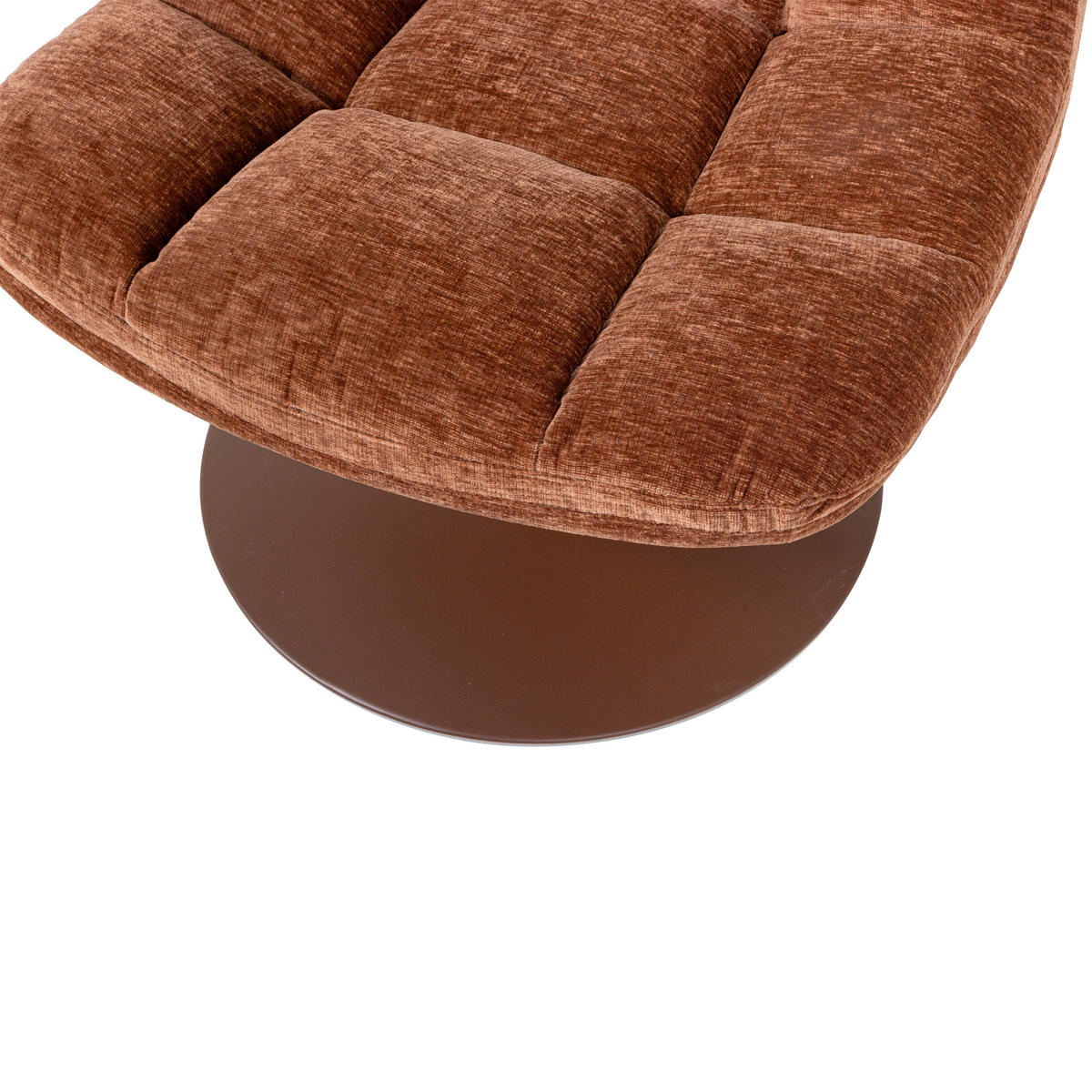 SESSEL in Chenille Rostfarben  - Rostfarben/Braun, Design, Textil/Metall (73/81/84cm) - Livetastic