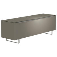 LOWBOARD Grau, Alufarben  160/51/45 cm  - Alufarben/Grau, Design, Glas/Holzwerkstoff (160/51/45cm) - Moderano