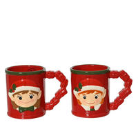 KAFFEEBECHER    - Rot, LIFESTYLE, Keramik (14/9/10cm)