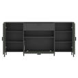 SIDEBOARD SHIRLEY 173,2/84,8/40 cm 1 Schublade(n)  - Schwarz/Grau, Design, Holzwerkstoff/Kunststoff (173,2/84,8/40cm) - Carryhome