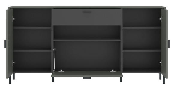 SIDEBOARD SHIRLEY 173,2/84,8/40 cm 1 Schublade(n)  - Schwarz/Grau, Design, Holzwerkstoff/Kunststoff (173,2/84,8/40cm) - Carryhome