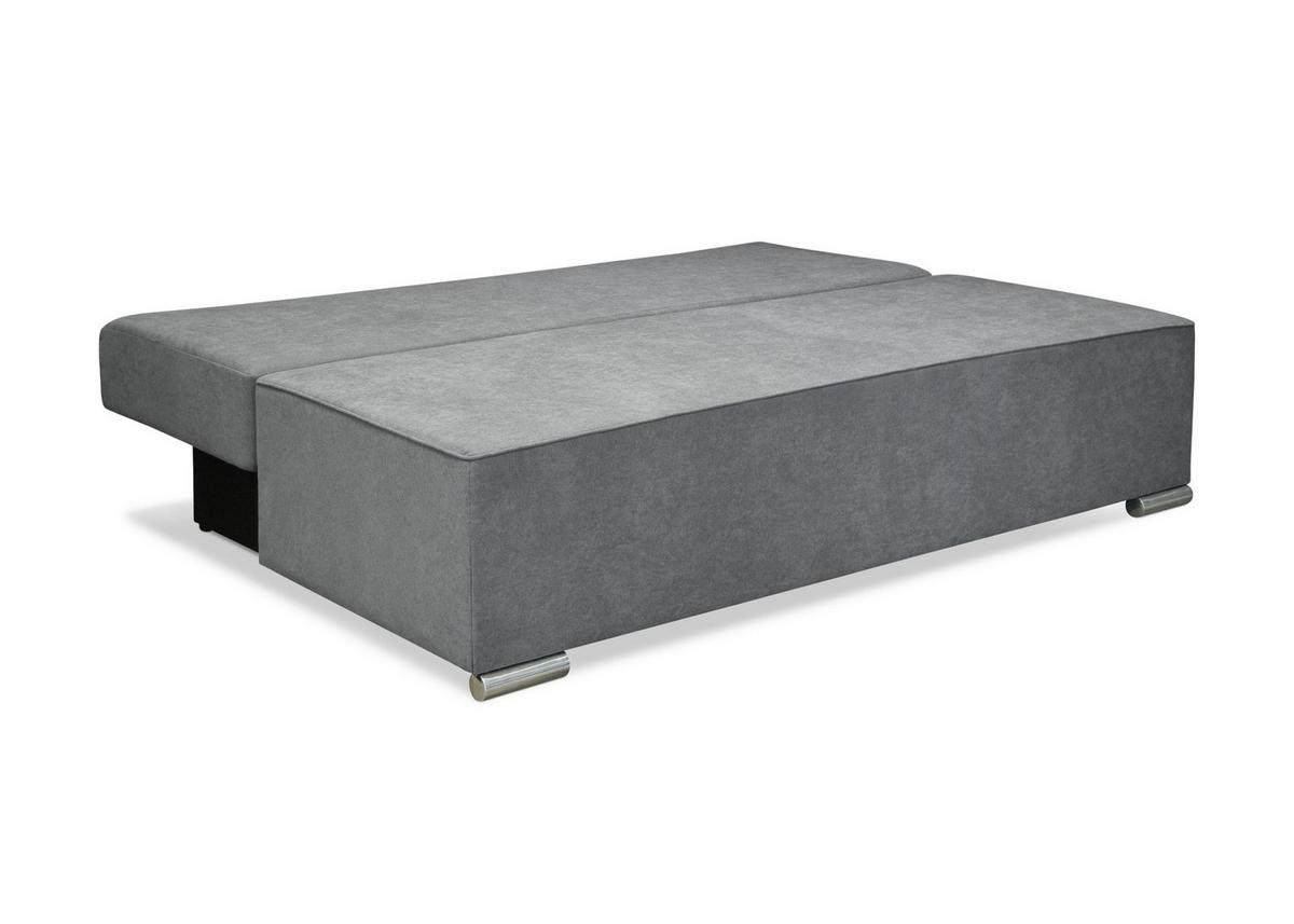 TROSJED NA RAZVLAČENJE drvo, tekstil, drvni materijal  siva    - siva/boje aluminija, Design, drvni materijal/drvo (200/73/100cm) - Xora