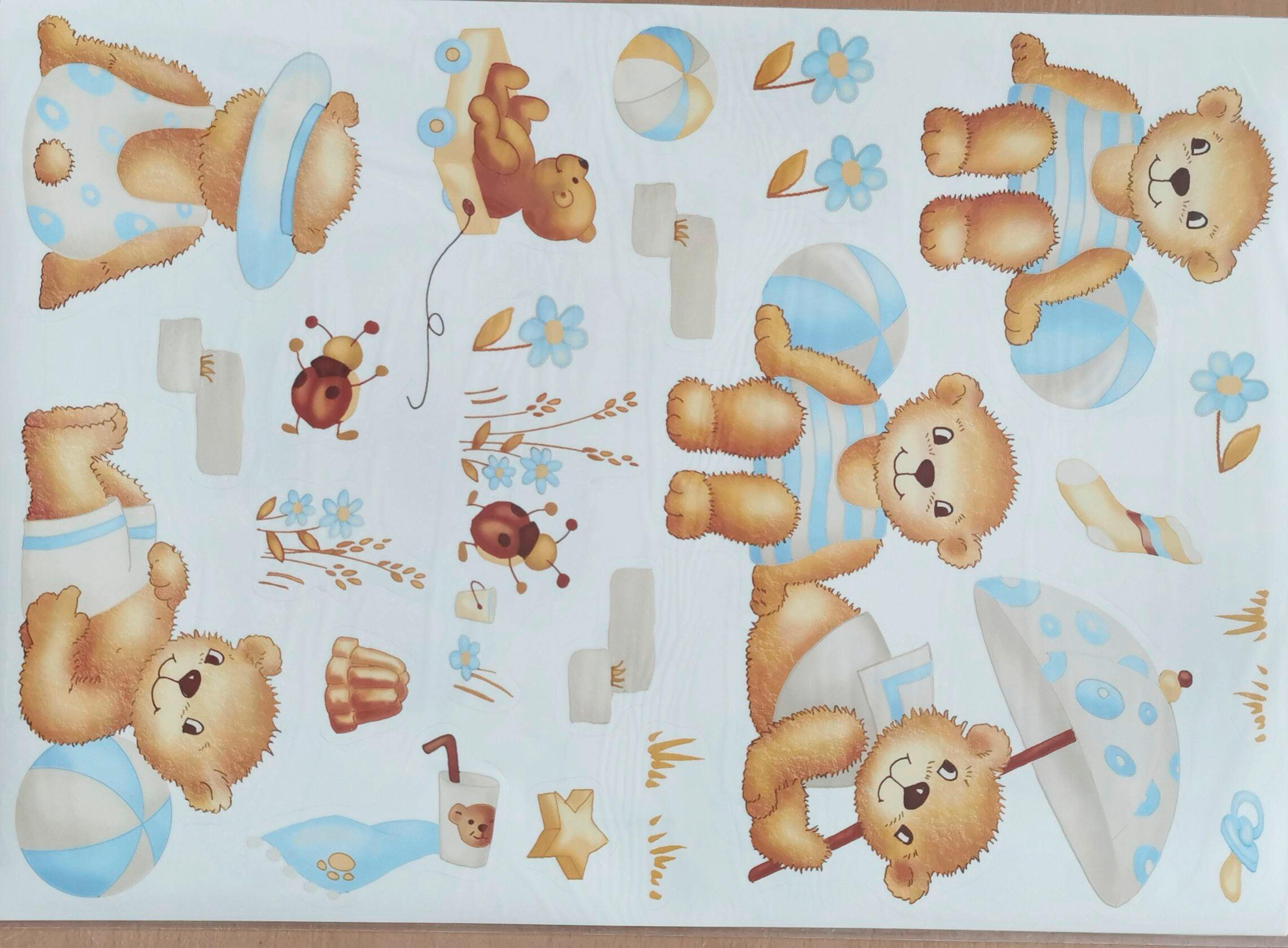 NALEPNICA ZA ZID  34/48/0,2 cm         - višebojna, Osnovno, papir (34/48/0,2cm)