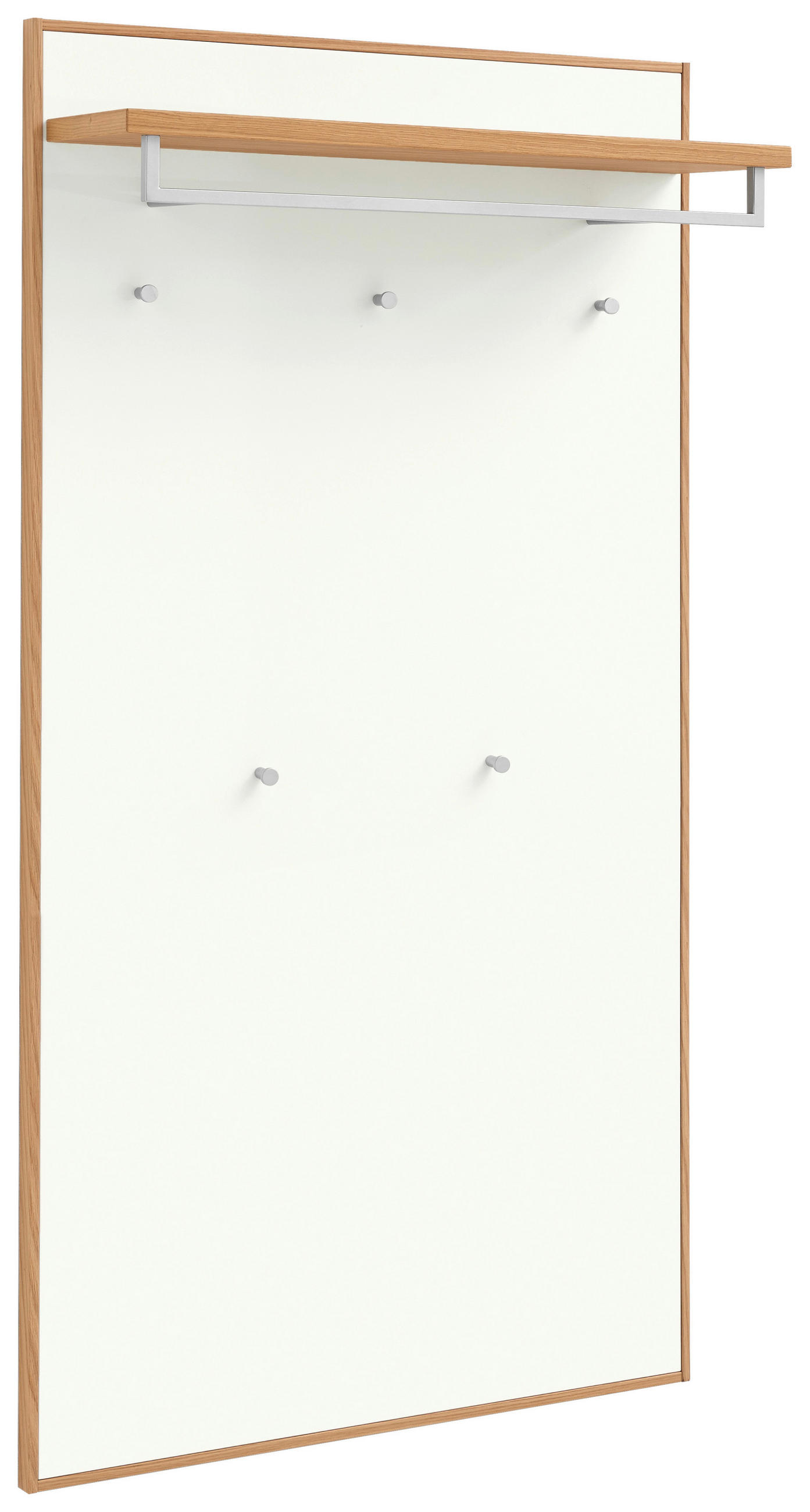 XXXLutz Garderobenpaneel Weiß, Eiche Bianco 83x183x29 cm