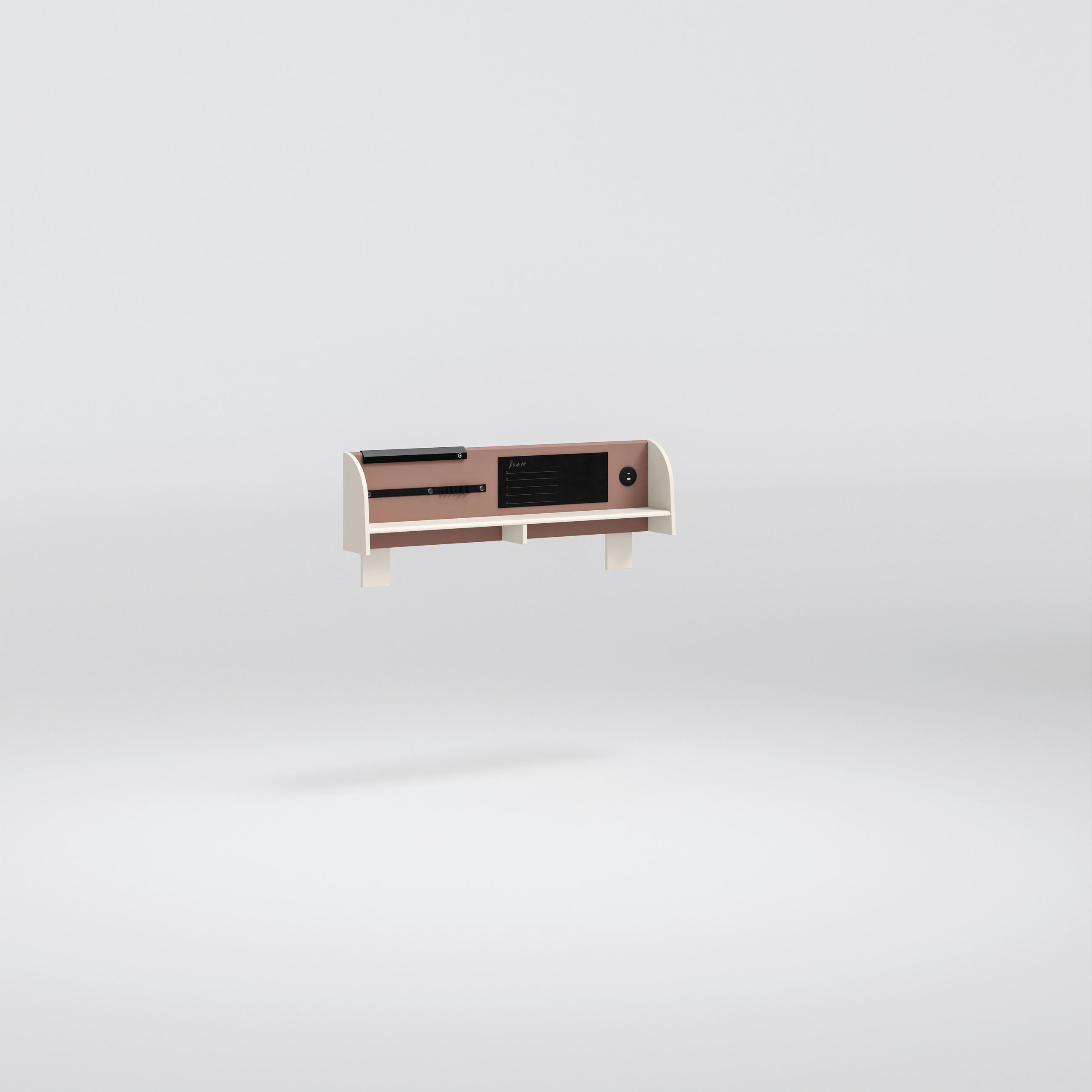 Raft Pentru Birou, lemn - roz aprins/crem, Modern, lemn (117/32/19cm) - Cilek