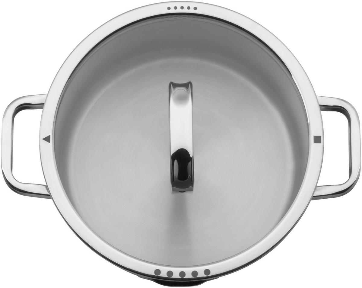 KOCHTOPFSET Function 4 4-teilig  - Edelstahlfarben, Basics, Metall (50,6/29,4/23,7cm) - WMF