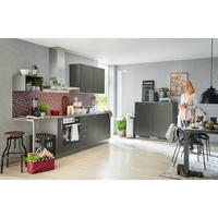 BEÉPÍTHETŐ KONYHA - sötétszürke, Design, faalapú anyag - Welnova