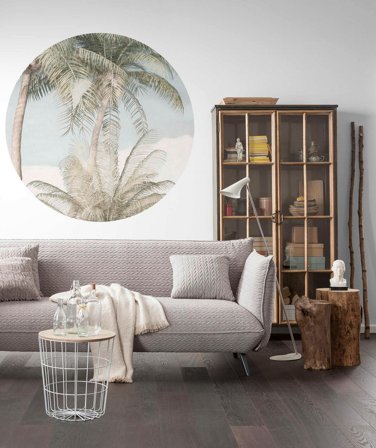 FOTOTAPET  - vit/grön, Trend, papper (125cm) - Komar