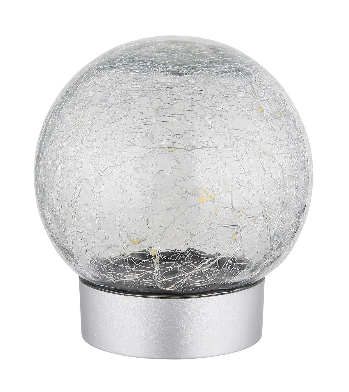 PUNJIVA STONA LAMPA - prozirna/srebrna, Osnovno, staklo/plastika (12/13,5cm)