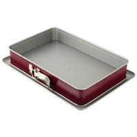 KALUP ZA TORTE  - siva/tamno crvena, Basics, metal (29,5/42,5/7,5cm) - Dr.Oetker